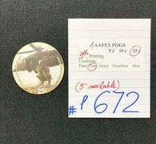 AAFES POGS, 9th Series/Printing, 1 POG, 25¢, #P672, FAIR