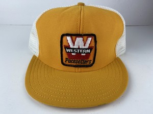Vintage 70s 80s Western Pacesetters Snapback Mesh Patch Trucker Hat Cap Usa Nos Ebay