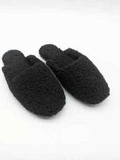 Alfani Women's Shearling Slide Boxed Slippes, Classic Black, XL