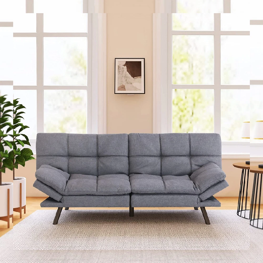 Mainstays Sofa Sleeper With Memory Foam Mattress Grey Matttroy