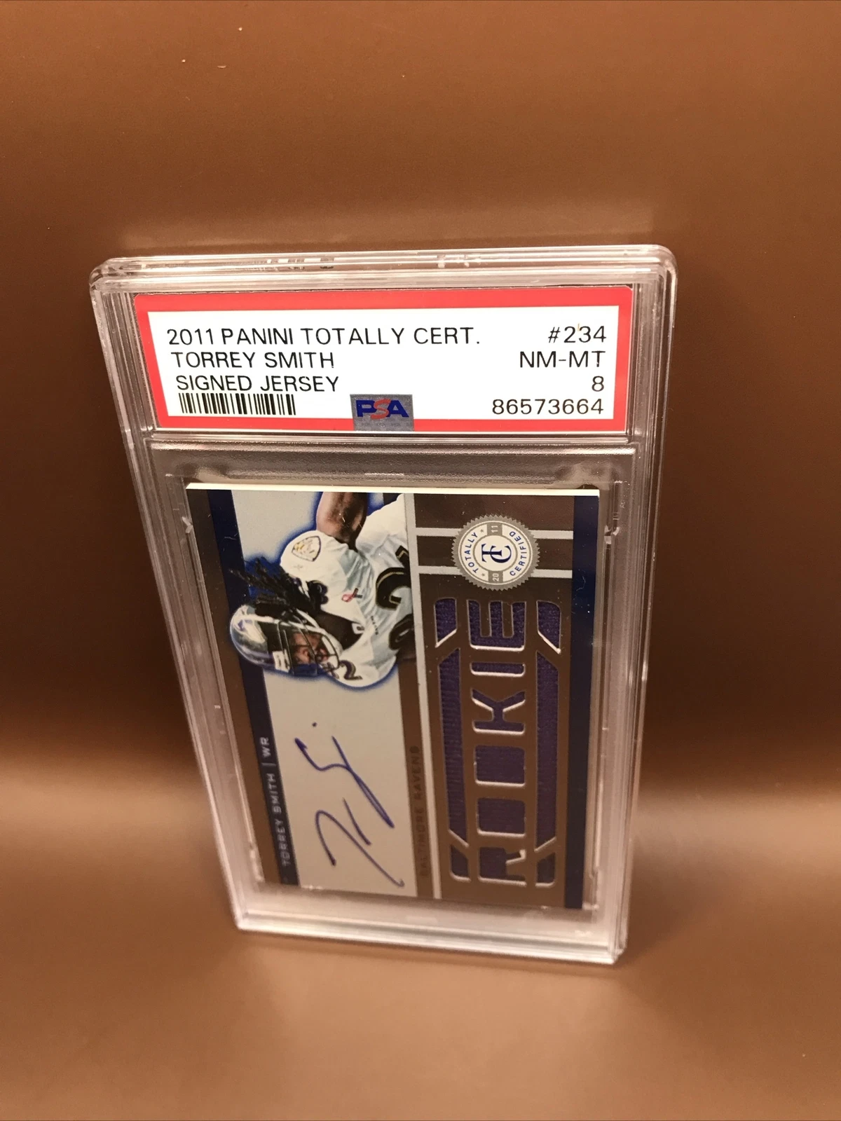 Torrey Smith Panini Totally Certified #234 Signed Jersey