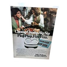 1978 Alka Seltzer Chomp Chomp Sip Sip Plop Plop Fizz Fizz Vintage Print Ad 70s