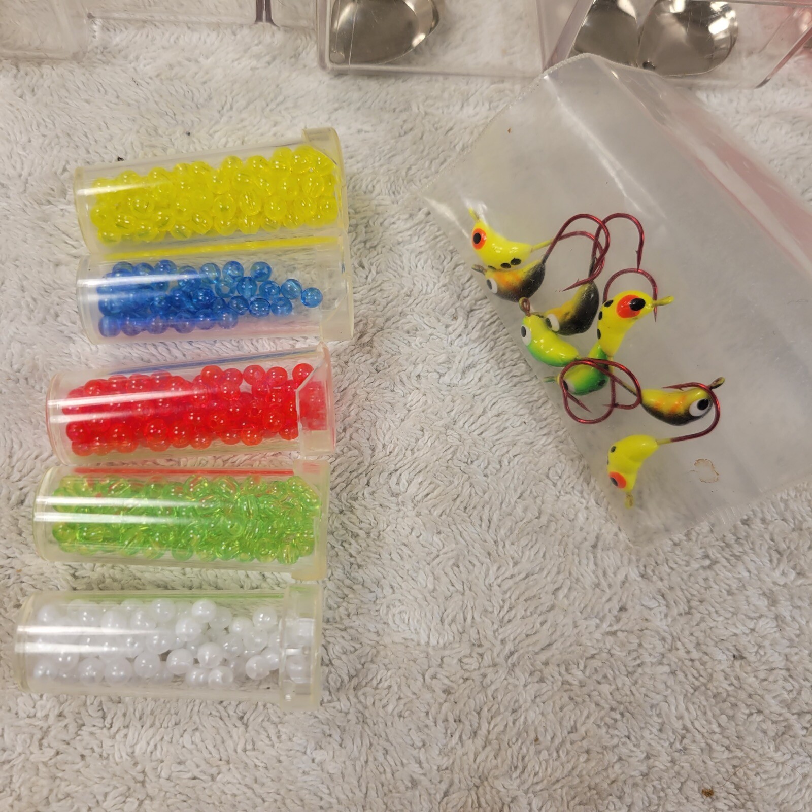 Trout Spinner Lure Making Kit Inline Spinner Bait Blade Beads And Case