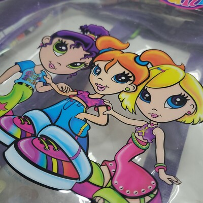 Lisa Frank Vintage Clear Backpack - Groovy Hippie Girls 3  display picture 2