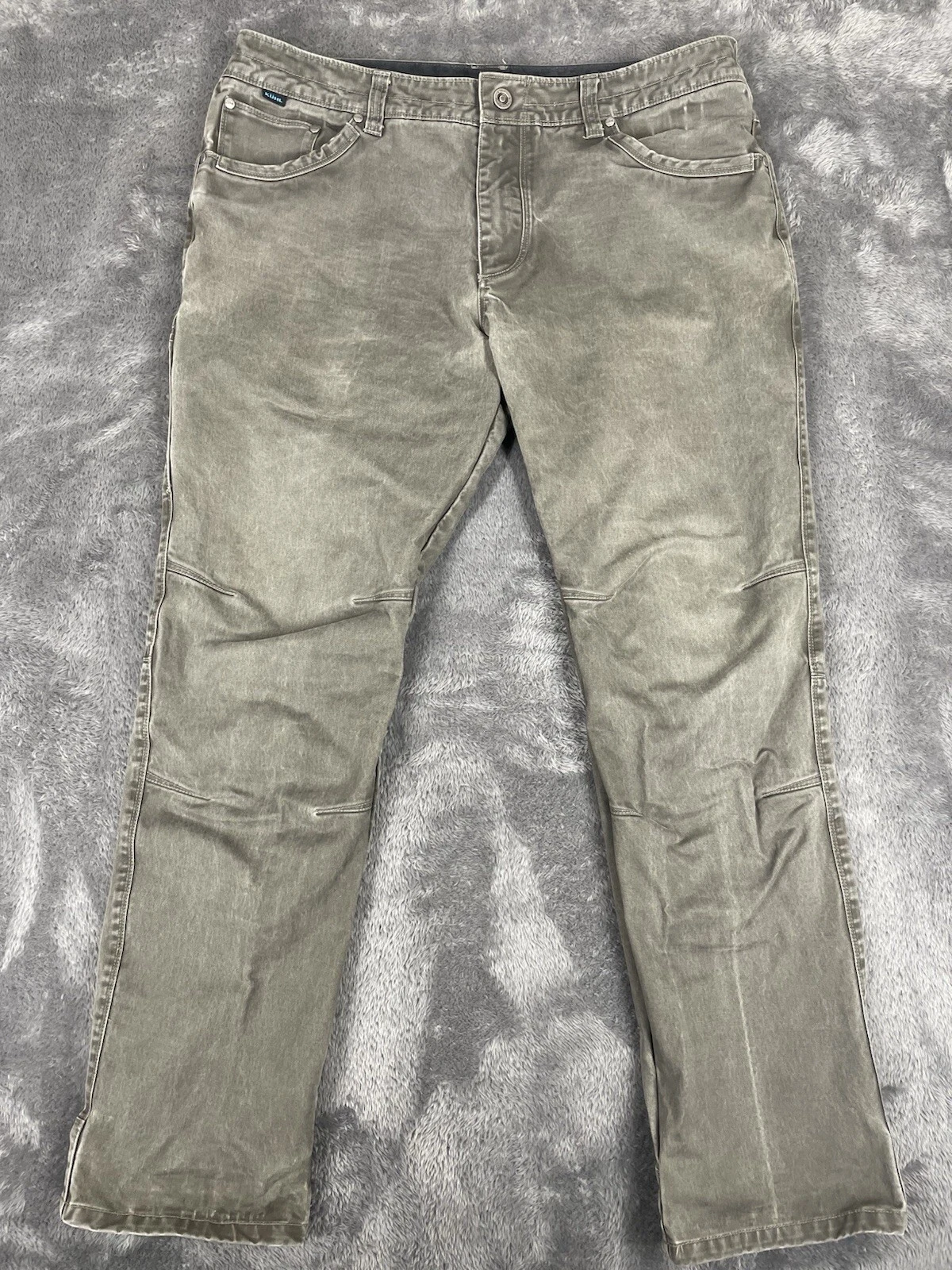 Kuhl Pants Mens 38x32 Green Tapered Free Rydr Patina Outdoor Hiking Workwear