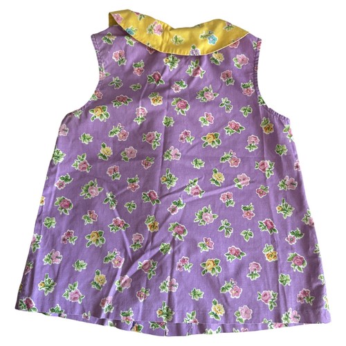 Kellys Kids Short Set Girls 7 Pink Yellow Floral Floral Flowers Cottage Casual - Picture 3 of 10