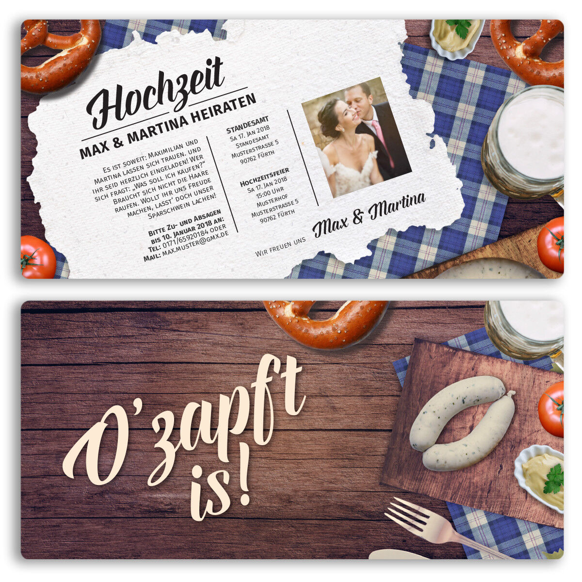 Einladungskarten Zur Hochzeit Oktoberfest Feier Bier Fruhschoppen Einladung Ebay