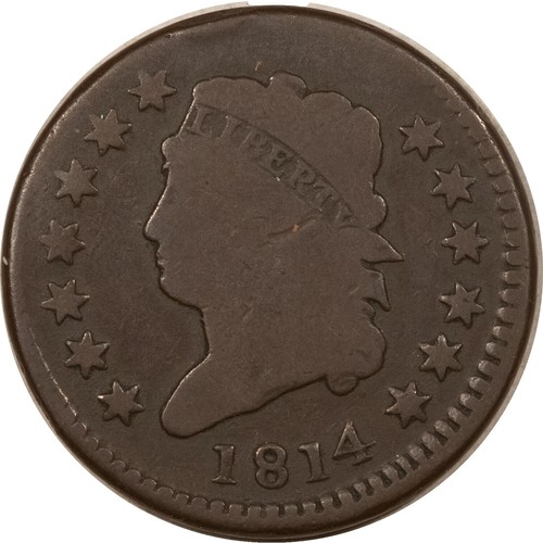 1814 Classic Head Large Cent Z0559 | eBay