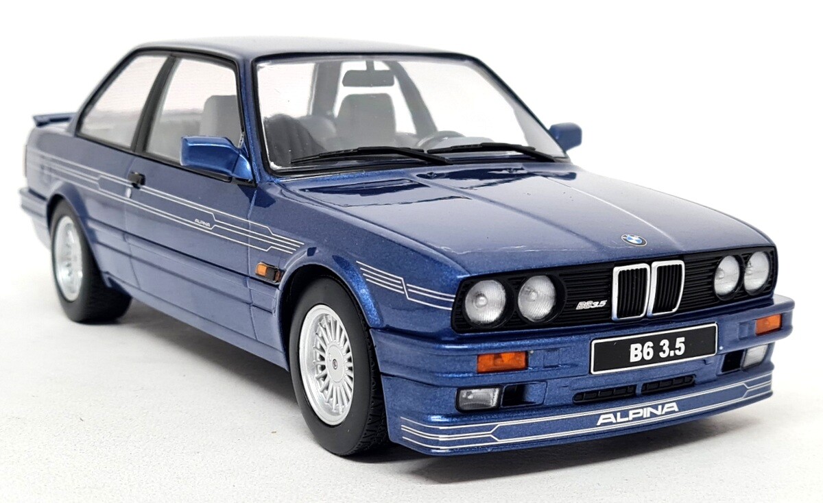 KK 1/18 - Alpina B6 3.5 BMW E30 Metallic Blue 1988 Diecast
