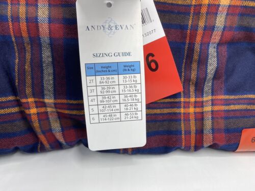 Boys Size 6 Andy & Evan 3-Piece Pants Set Oufit Hooded Flannel & T-Shirt Dino - Picture 6 of 6