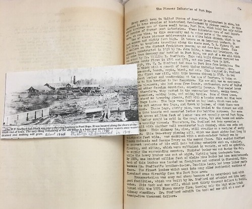 RARE Thumb's Up Huron County, MI Original Manuscript Historical Essays 1956 Book - Picture 6 of 11