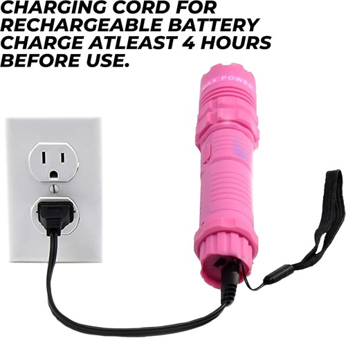 FIGHTSENSE HEAVY DUTY STUN GUN WITH LED FLASHLIGHT FOR WOMEN SELF DEFENSE - Picture 36 of 91