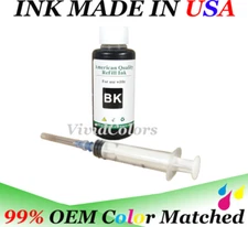 Black ink refill kit bottle for HP 21 Deskjet 3910 3915 100ml refill w syringe