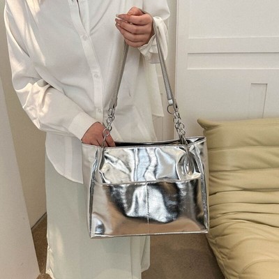 Large Capacity Bag Trendy And Versatile One Shoulder Handbag Commuting Tote  Y4