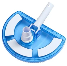 SWIMMING POOL VACUUM HEADN for Vinyl & Concrete Swimming Pools WEIGHTED & CLEAR