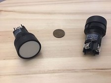 2 Pieces White Momentary PUSH BUTTON SWITCH normally open closed 22mm on off A11