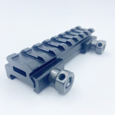 Flat Top 1/2'' Half Inch Riser Scope Mount 8 Slot Picatinny Rail QD Thumb Screws