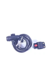 Security Key Bike Cable Lock with Mounting Bracket & 2 Keys 