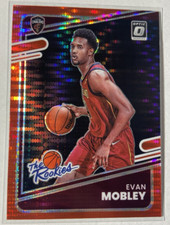 Evan Mobley 2021-22 Optic The Rookies Red Pulsar Prizm Rookie - Cavs Color Match