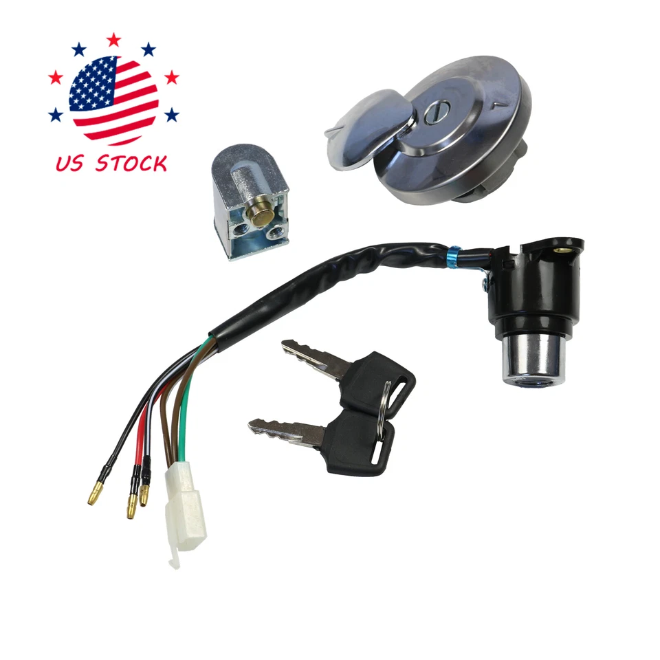 For Honda Rebel 250 CMX250 CA250 Ignition Switch Gas Cap Steering Lock Keys Set Foto 4 de 4