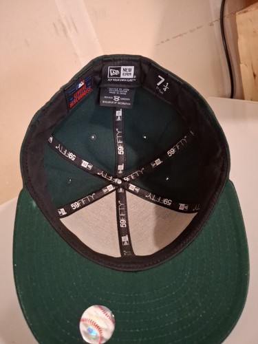 Oakland A's Vintage 59 Fifty New Era Fitted Hat 7 1/4 - Picture 5 of 6