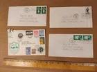 Lot of 4 First Day Covers 1962 1963 1964 1968 Mexico Olympics Tokyo Japan