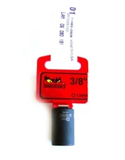 Teng Tools Chrome Molybdenum Specialty Steel Impact Socket 13mm 3/8" 980513-C