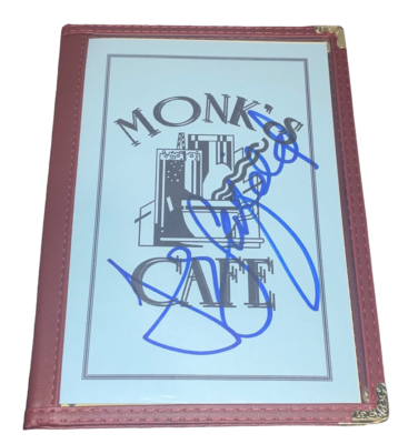 Jerry Seinfeld Signed Autograph Monk's Cafe Menu Prop 