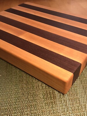 Edge-Grain Walnut and Hard Maple Cutting Board