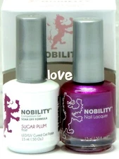 NOBILITY Gel Nail Polish 0.5fl.oz UV/LED Gel Color Duo NBCS017- Sugar Plum