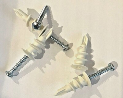 Self Drilling E Z Wall Anchors Nylon #8x 1-1/4'' for Drywall, Sheetrock