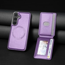 Leather Wallet Detachable Magnetic Case for Samsung Galaxy S25 Ultra/S25/S24/S23