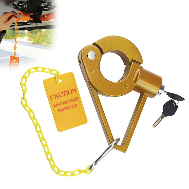 Kingpin 5th Wheel Lock Antitheft Security kingpin Lock Fit Trailer RV