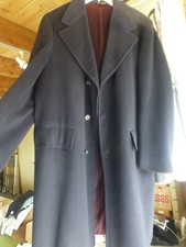 Mint$750 Womens Small Cashmere Wool Black Peacoat Trench Long Pea Coat Nordstrom