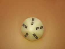 Ivory Color Hundred Thousandths D10 Ten Sided Die Role Playing Games Tabletop