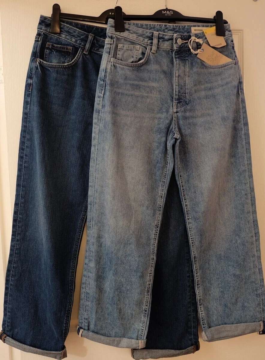 Ex M S Mid Rise Buttons Fastening BOYFRIEND Jeans Various