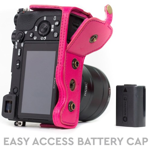 MegaGear Sony Alpha A6500 (up to 16-70mm) Leather Camera Case and Strap - Picture 16 of 30