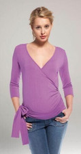 BNWT.....*Little Frenchy* Maternity Wrap Top......Size T2/UK 10.....