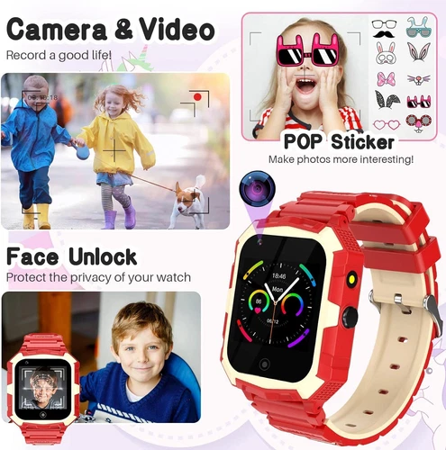 Kids 4G Smart Watchs Camera GSM Tracker SOS LBS Call Phone Game Watches Boy Girl - Bild 75 von 78