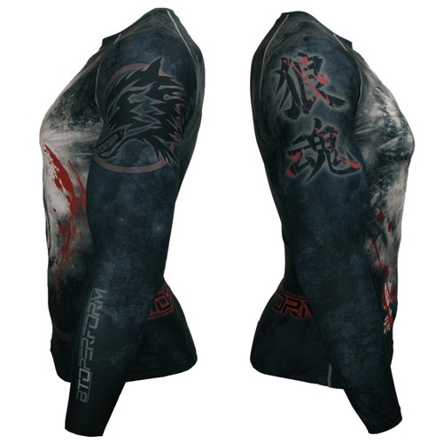 BTOPERFORM Skin Tight Compression Base Layer Under Rash guard MMA Gym S-3 - Picture 17 of 44