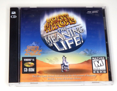 Monty Python's The Meaning of Life (Windows PC CD-ROM Game, 1997) 2 Disc Set