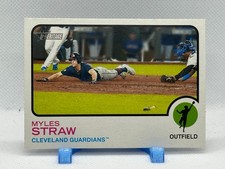 Myles Straw 2022 Topps Heritage #304 - Cleveland Guardians