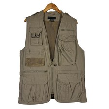 VTG Banana Republic Safari Vest Men's Small Fishing Travel Photography Hunting
