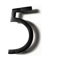 NACH Floating House Numbers, 6 inch Aluminum Black House Numbers for Outside ...