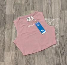 Ladies Adidas Originals Tank Crop Top Vest UK Size 4 Brand New With Tags Gym top