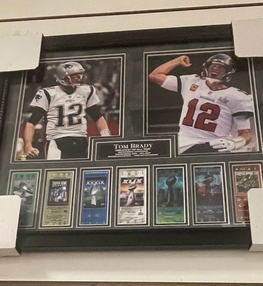 Tom Brady 7 Time Super Bowl Champion Limited Edition Frame. - Image 2 of 2