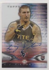 2014 Topps Platinum Rookie Refractor Pulsar 28/50 CJ Fiedorowicz #67 Auto 0s3