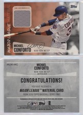 2019 Topps Major League Material Relics Gold /50 Michael Conforto #MLM-MC