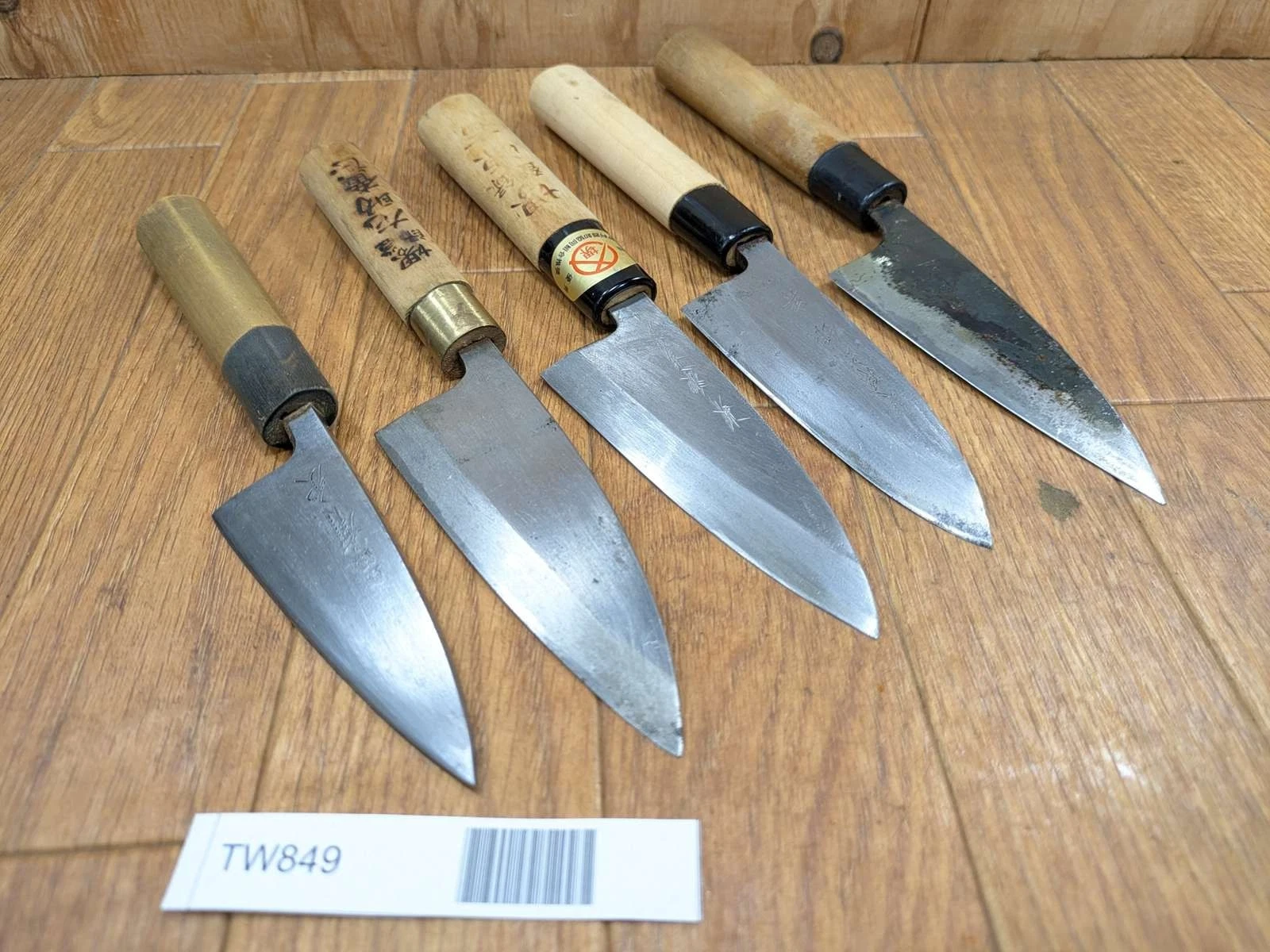 Japanese Chef's Kitchen Knife Set 5 Piece SMALL DEBA from Japan TW849