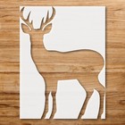 Majestic Deer Silhouette Wall Art Reusable Plastic Stencil - StencilAir